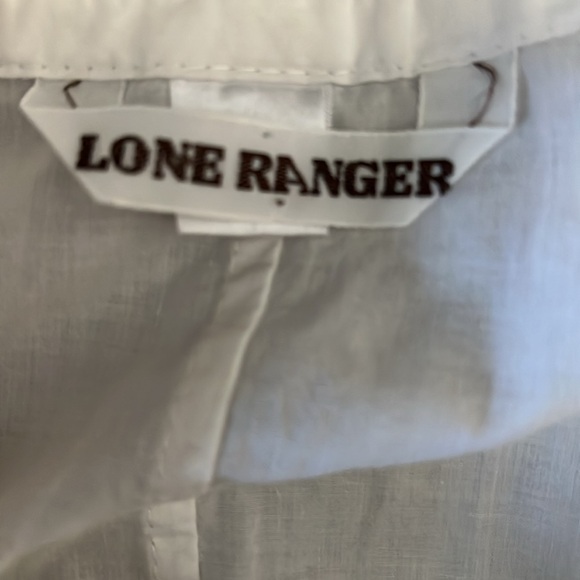 Vintage 1990’s Lone Ranger White Lace Cotton Dress Large - Picture 10 of 11